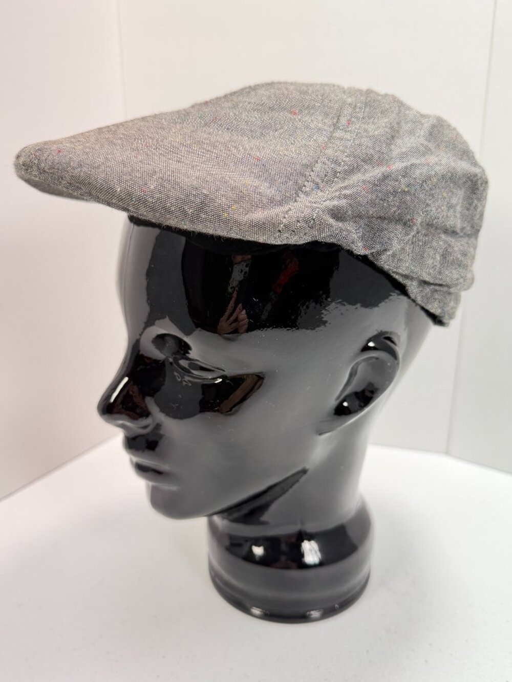 Urban Pipeline Boys S/M Gray Flecked Newsboy Ivy Flat Cap Cotton Hat